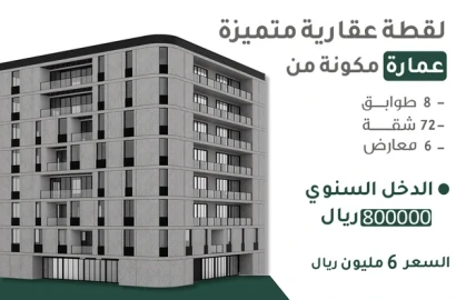 عمارة مكونة من 8 طوابق